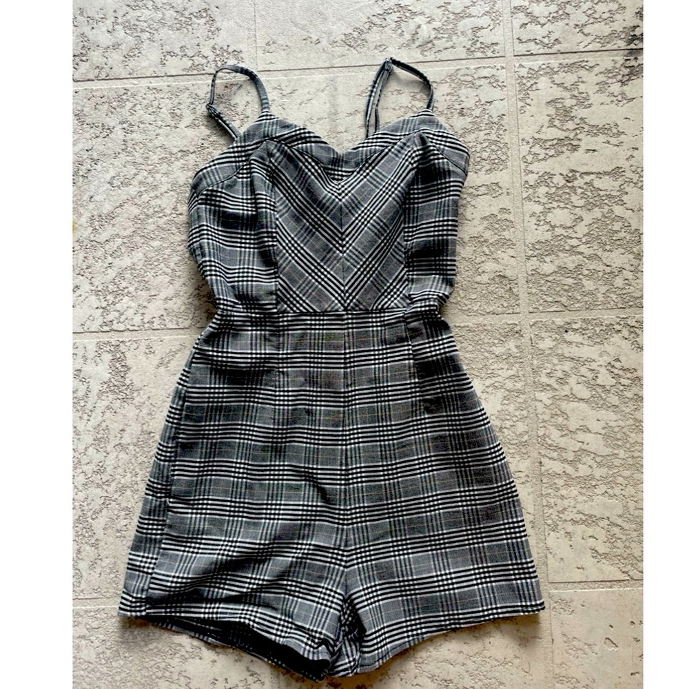 Adorable Checkered Romper